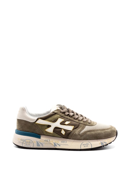 Sneakers Premiata verzi din poliuretan si poliamida