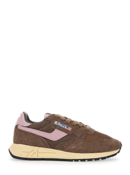 Sneakers 'Reelwind' Brown Low Top Sneakers with Logo Patch on Tongue and Side in Suede for Women