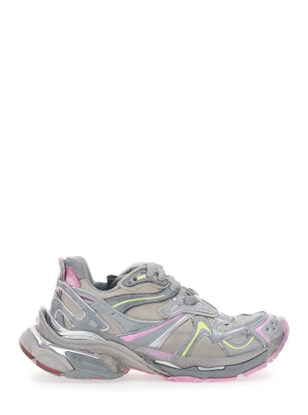 Sneakers 'Runner 2' Beige Sneaker with Embossed Logo in Mesh and Nylon Woman