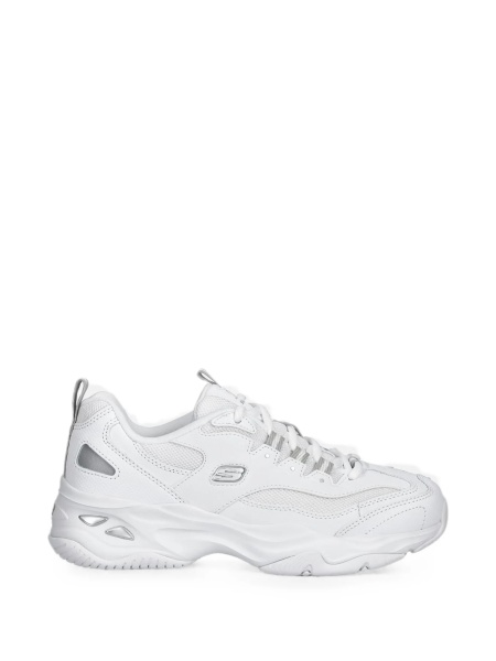 Sneakers SKECHERS albi din piele si poliuretan