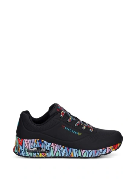 Sneakers SKECHERS negri din material textil