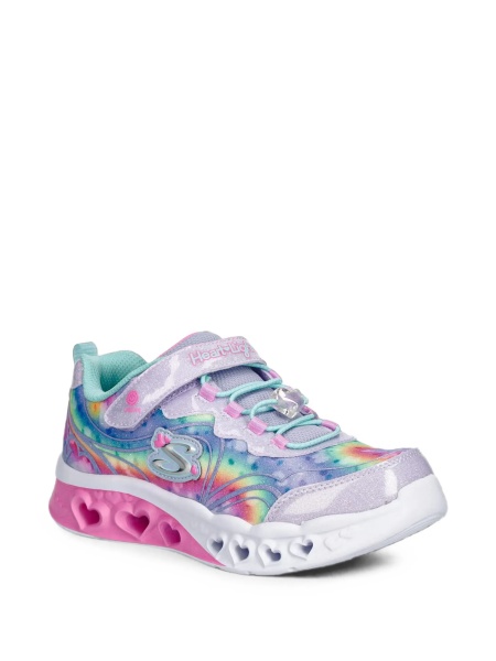 Sneakers SKECHERS violet din material textil si sclipici