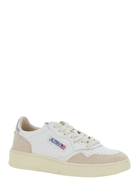 Sneakers Sneaker 'Medalist' Low Top with Logo Patch on Tongue and Side in White Leather for Women