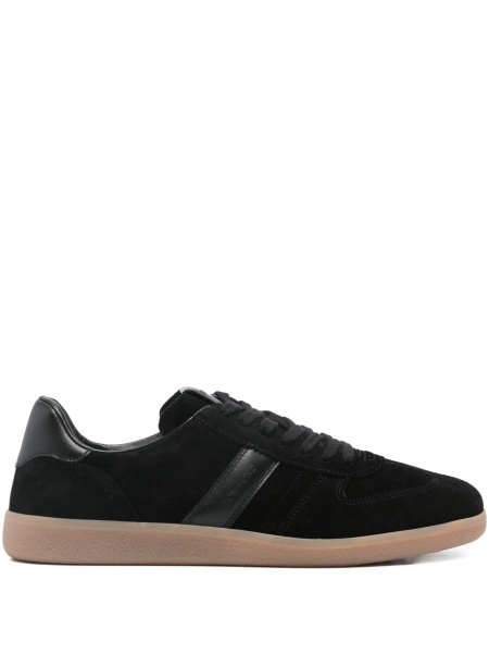 Sneakers Tom Ford negri din piele intoarsa si piele