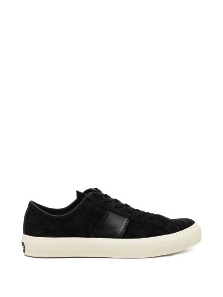 Sneakers Tom Ford negri din piele intoarsa