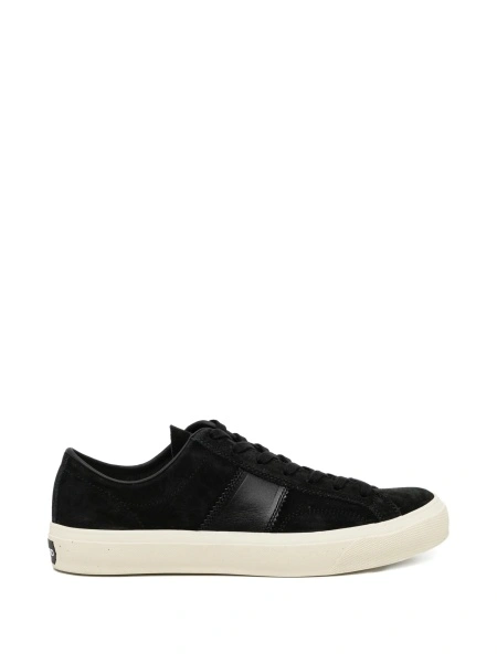 Sneakers Tom Ford negri din piele intoarsa