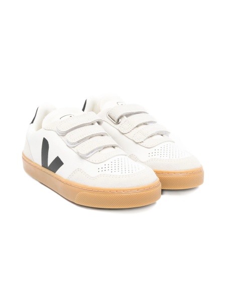 Sneakers VEJA albi din piele si piele intoarsa