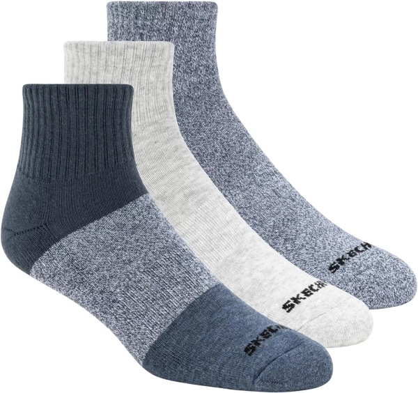 Sosete 3pk Mens Qtr Colorbloc Socks