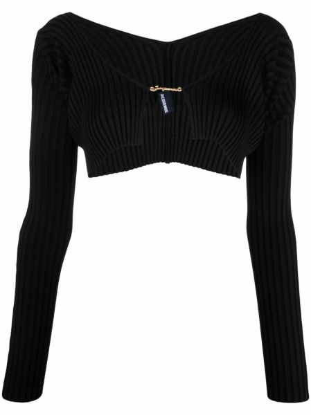 Top tricotat JACQUEMUS negru