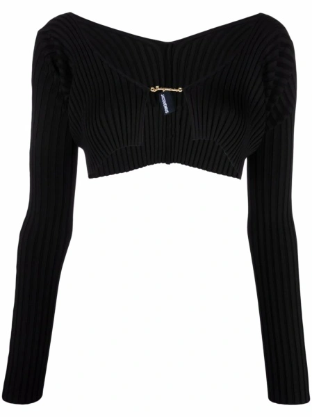 Top tricotat JACQUEMUS negru