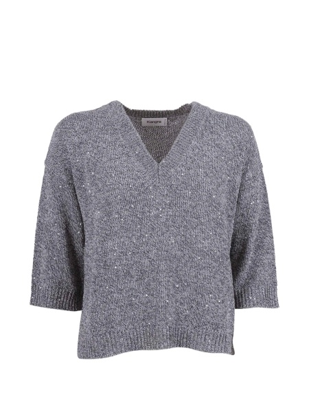 Top tricotat Kangra gri