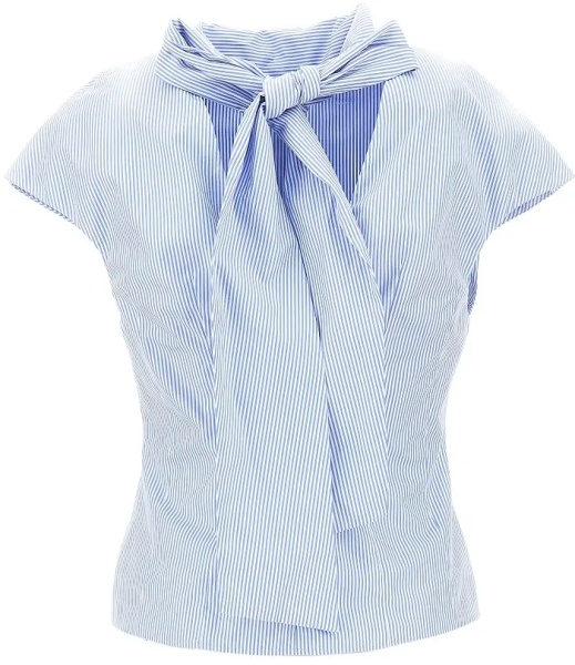 Topuri 'Arielle' striped poplin top