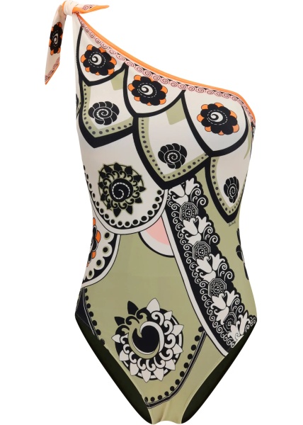 Topuri Goddess one-shoulder one-piece Swimsuit