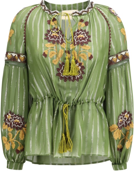 Topuri Lurex silk Shirt