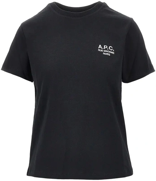Tricou A.P.C. negru din jerse