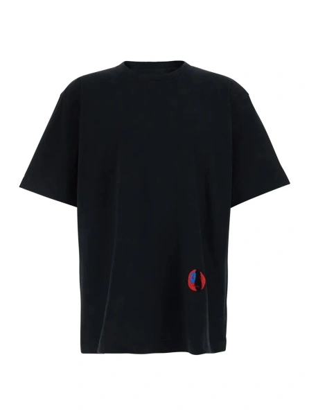 Tricou Bottega Veneta negru din bumbac