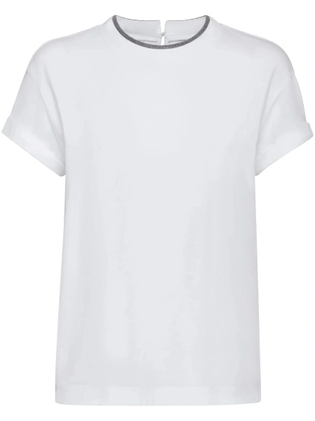 Tricou Brunello Cucinelli alb
