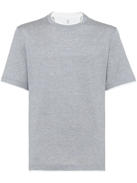 Tricou Brunello Cucinelli gri