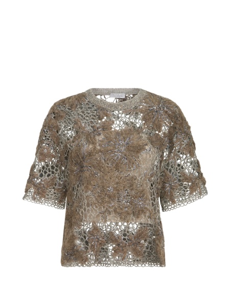 Tricou Brunello Cucinelli maro