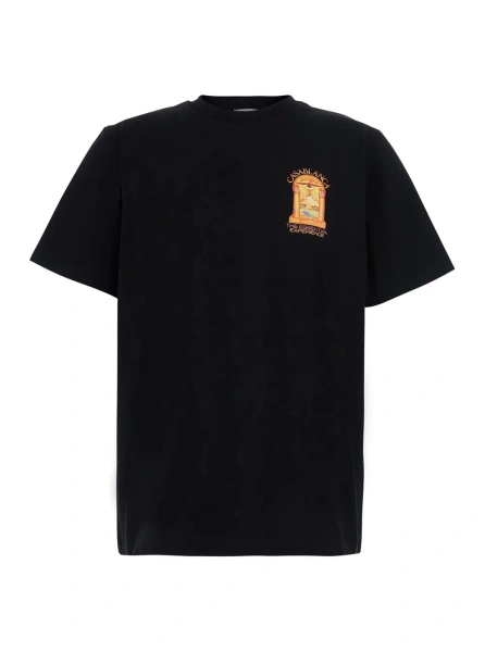 Tricou Casablanca negru din bumbac