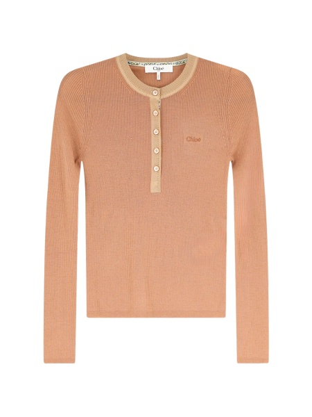 Tricou Chloe roz din lana