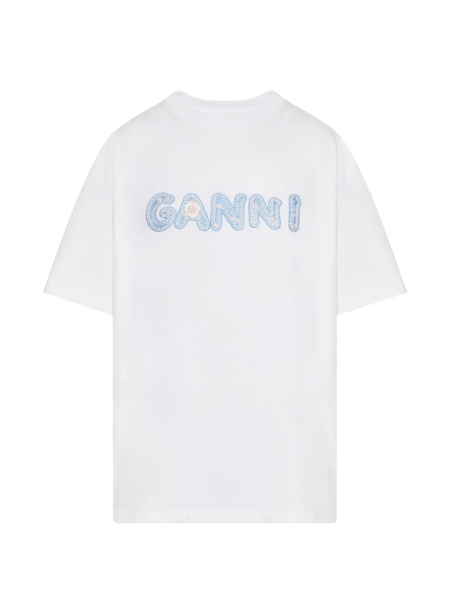 Tricou Ganni alb