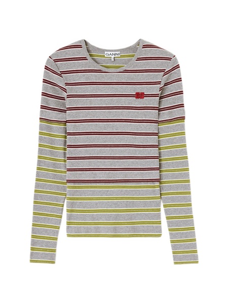 Tricou Ganni gri