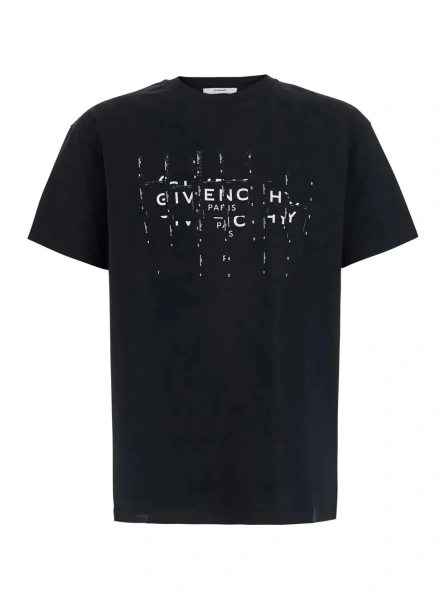 Tricou Givenchy negru din bumbac