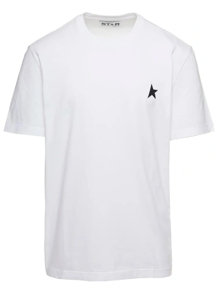 Tricou Golden Goose alb din bumbac
