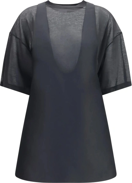 Tricou Hybrid Dress with sheer T-shirt