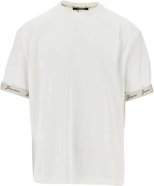 Tricou JACQUEMUS alb 'Rond Carré'