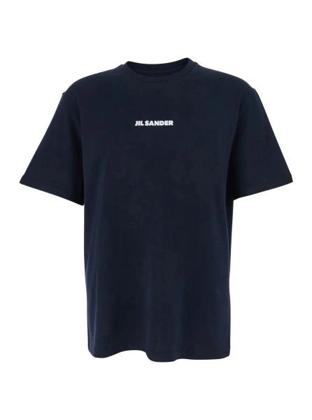 Tricou Jil Sander albastru din bumbac