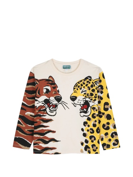 Tricou Kenzo alb din bumbac organic