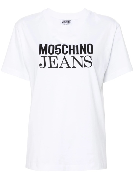 Tricou MOSCHINO JEANS alb