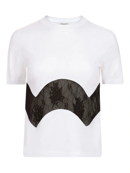 Tricou Nina Ricci alb