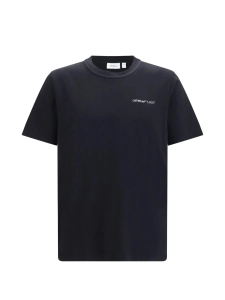 Tricou Off-White negru din bumbac