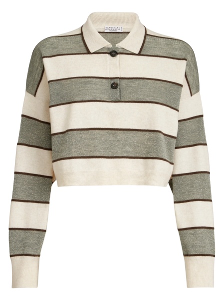 Tricou Polo Brunello Cucinelli neutru