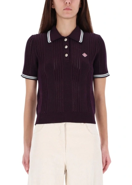 Tricou Polo Cotton Knit Polo Shirt