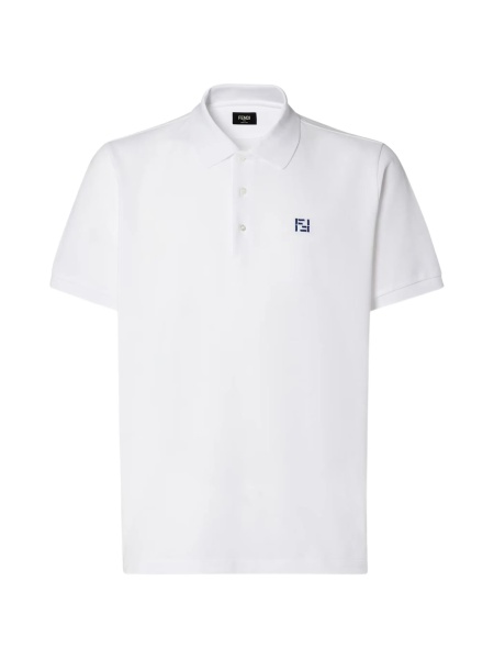 Tricou Polo Fendi alb