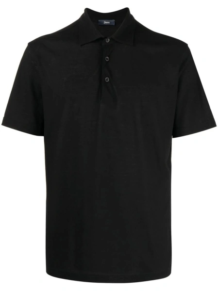 Tricou Polo Herno negru din bumbac