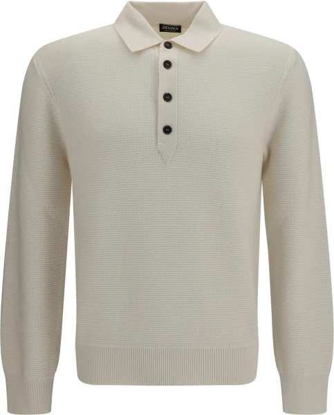 Tricou Polo Long-sleeve cashmere Polo Shirt