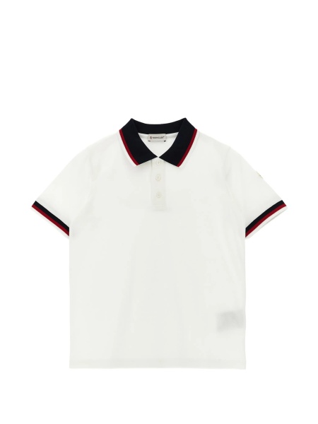 Tricou Polo Moncler alb