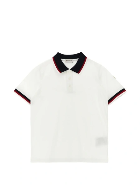 Tricou Polo Moncler alb