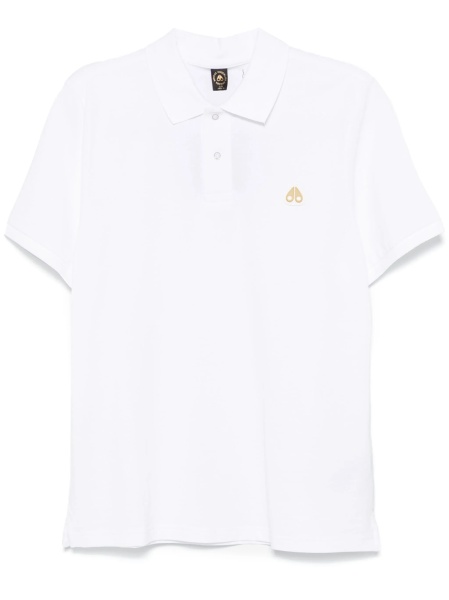 Tricou Polo Moose Knuckles alb