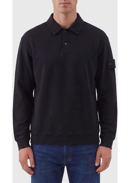 Tricou Polo Navy Stretch Cotton Ghost Polo Shirt
