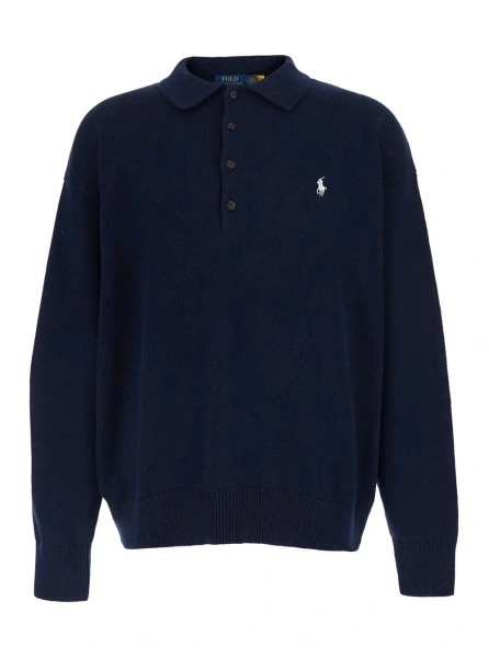 Tricou polo Ralph Lauren albastru din bumbac