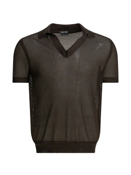 Tricou Polo Silk blend buttonless polo shirt