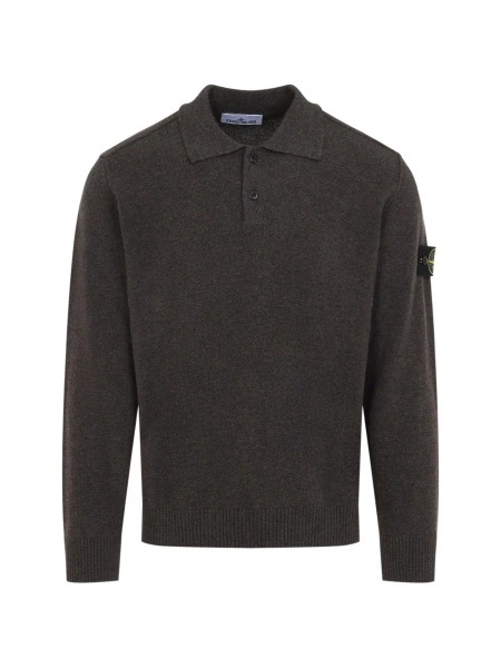 Tricou Polo Stone Island gri