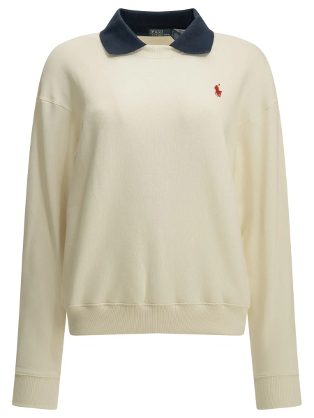 Tricou Polo Sweatshirt with polo collar and logo