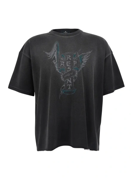 Tricou REPRESENT negru din bumbac